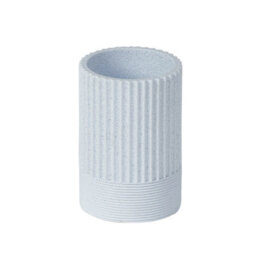 Showerdrape Tranquil Pale Blue Resin Freestanding Tumbler - thumbnail 2