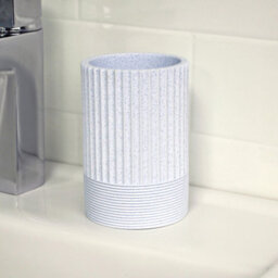 Showerdrape Tranquil Pale Blue Resin Freestanding Tumbler - thumbnail 1