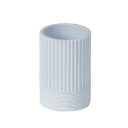 Showerdrape Tranquil Pale Blue Resin Freestanding Tumbler - thumbnail 3