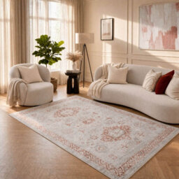 The Rugs Montana Rose Oriental Area Rug And Runner Soft Durable Pet Friendly Easy To Clean Living Room Bedroom 4050Rs - thumbnail 6
