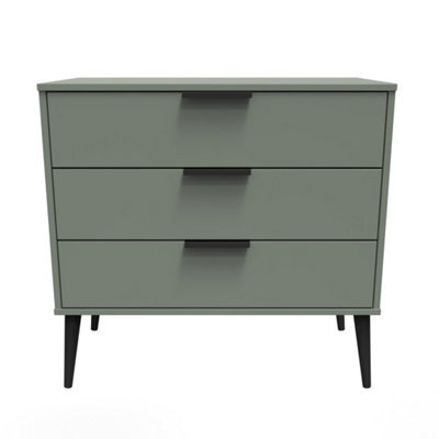 Fuji 3 Drawer Chest Of Drawers In Reed Green (Ready Assembled) - image 1