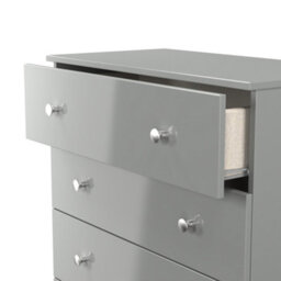 Portland 4 Drawer Chest Of Drawers In Uniform Grey & Dusk Grey (Ready Assembled) - thumbnail 6