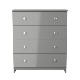 Portland 4 Drawer Chest Of Drawers In Uniform Grey & Dusk Grey (Ready Assembled) - thumbnail 2