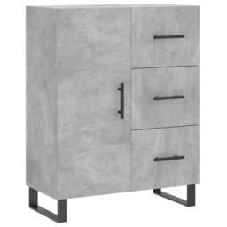 Berkfield Highboard Concrete Grey 69.5X34X180 Cm Engineered Wood - thumbnail 7