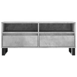 Berkfield Tv Cabinet Concrete Grey 100X34.5X44.5 Cm Engineered Wood - thumbnail 5