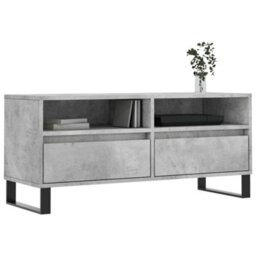 Berkfield Tv Cabinet Concrete Grey 100X34.5X44.5 Cm Engineered Wood - thumbnail 3