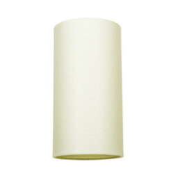 Happy Homewares Contemporary And Stylish Soft Cream Linen Fabric Tall Cylindrical 25Cm Lampshade - thumbnail 1