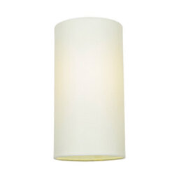 Happy Homewares Contemporary And Stylish Soft Cream Linen Fabric Tall Cylindrical 25Cm Lampshade - thumbnail 2