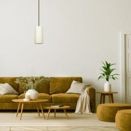 Happy Homewares Contemporary And Stylish Soft Cream Linen Fabric Tall Cylindrical 25Cm Lampshade - thumbnail 6