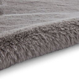 Sheepskin Grey Plain Shaggy Rug, 50mm Thickness Modern Rug, Luxurious Rug For Living Room, & Dining Room-60Cm X 180Cm (Double) - thumbnail 5