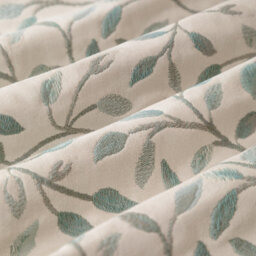 Voyage Maison Voyage Cervino Leaf Jacquard Pencil Pleat Curtain Pair, Duck Egg, (W) 117Cm X (D) 183Cm - thumbnail 6