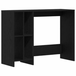 Berkfield Black Oak Desk - 102.5X35X75 Cm Made From Engineered Wood - thumbnail 2