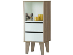 Dorel Home Ruby Bookcase With 2 Drawers In Birch White - thumbnail 4