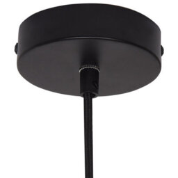 Wyld And Coco Boholuxe Pendant Lamp Natural Straw Shade With Black Iron Base, W33 X H125Cm - thumbnail 7