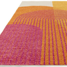 Orange Funky Modern Easy To Clean Abstract Rug For Dining Room -200Cm X 290Cm - thumbnail 5