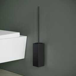 Cosmic Toilet Brush, Black Matt, Wall-Mounted. Collection Metric - thumbnail 3