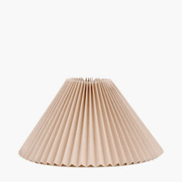 Pacific Lifestyle Natural Linen Hard Pleat Tapered Lampshade - thumbnail 2