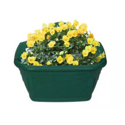 6 Pack Green Plastic Wall Hanging Flower Planter Pots 42 Cm - thumbnail 6