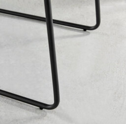 Furniturebox Seattle Scandi Inspired Glass And Black Metal Leg Square Dining Table & 4 Navy Pesaro Velvet Black Leg Chairs - thumbnail 9