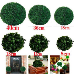 Artificial Green Plant Topiary Ball Decorative Balls Home Garden Wedding Decor - thumbnail 2