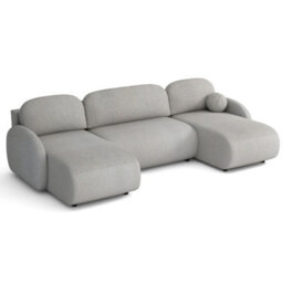 Corner Sofa Dream U Lc+2R+Lc With Storage And Sleeping Function Pink - thumbnail 3