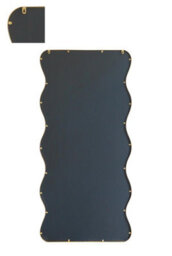 Mirroroutlet The Fluctus Gold Metal Wavy Framed Wall Mirror 170Cm X 80Cm - thumbnail 6