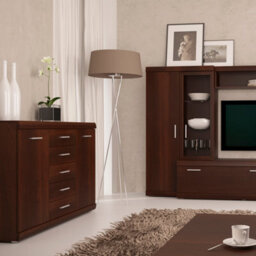 Furniture To Go Imperial 2 Door 5 Drawer Sideboard In Dark Mahogany Melamine - thumbnail 7