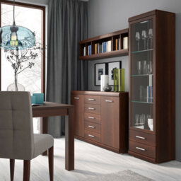 Furniture To Go Imperial 2 Door 5 Drawer Sideboard In Dark Mahogany Melamine - thumbnail 3
