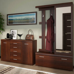 Furniture To Go Imperial 2 Door 5 Drawer Sideboard In Dark Mahogany Melamine - thumbnail 4
