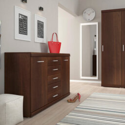 Furniture To Go Imperial 2 Door 5 Drawer Sideboard In Dark Mahogany Melamine - thumbnail 5