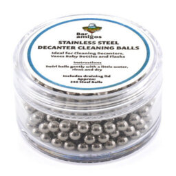 Bar Amigos Small Metal Cleaning Balls For Decanters, Baby Bottles, Vases, Flasks - thumbnail 1