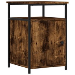 Berkfield Bedside Cabinets 2 Pcs Smoked Oak 40X42X60 Cm Engineered Wood - thumbnail 3