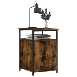 Berkfield Bedside Cabinets 2 Pcs Smoked Oak 40X42X60 Cm Engineered Wood - thumbnail 4