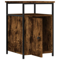 Berkfield Bedside Cabinets 2 Pcs Smoked Oak 40X42X60 Cm Engineered Wood - thumbnail 6