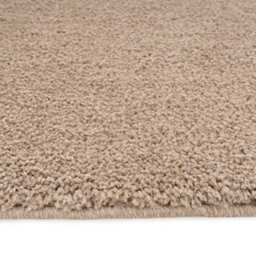 Loomed Machine Washable Shaggy Rug Fawn Beige Fluffy Mats 160Cm X 230Cm - thumbnail 6