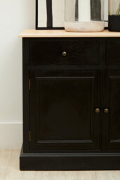 Orsina Mid Century 2 Drawer Sideboard, Classic Colonial Design Sideboard, Perfectly Sized Contemporary Sideboard - thumbnail 2