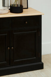 Orsina Mid Century 2 Drawer Sideboard, Classic Colonial Design Sideboard, Perfectly Sized Contemporary Sideboard - thumbnail 3