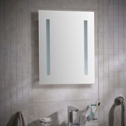 Sensio Isla White Rectangular Wall-Mounted Bathroom & Wc Illuminated Contemporary Illuminated Mirror (H)65Cm (W)50Cm - thumbnail 5