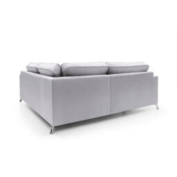 Abakus Direct Ferguson Corner Sofa Light Grey Velvet - thumbnail 6