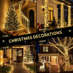 300 Led Warm White Christmas String Lights Indoor Bedroom, String Lights Outdoor Clear Wire, String Lights - thumbnail 3
