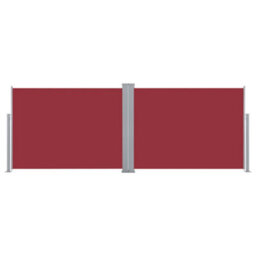 Berkfield Retractable Side Awning Red 120X1000 Cm - thumbnail 4