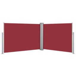 Berkfield Retractable Side Awning Red 120X1000 Cm - thumbnail 2