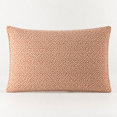Burgundy Squares Classic Cushion Cover 30X50Cm Handmade Cotton Cover - image 1