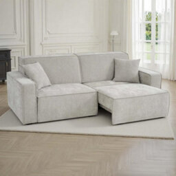 Furnishings For Less UK Huxley Beige 3 Seater Electric Sofa Bed With Power Extension - thumbnail 3