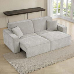 Furnishings For Less UK Huxley Beige 3 Seater Electric Sofa Bed With Power Extension - thumbnail 4