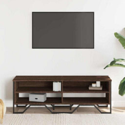 Vidaxl Tv Cabinet Brown Oak 122X34X41 Cm Engineered Wood - thumbnail 3