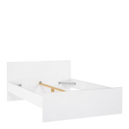 Furniture To Go Naia Double Bed 4Ft6 (140 X 190) In White High Gloss (W) 146 X  (H) 80 X (D) 196.6Cm - thumbnail 4
