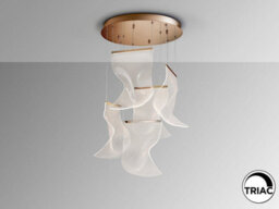 Luminosa Lighting Luminosa Velos Cluster Pendant Ceiling 5 Light Rose Gold Led 3000K - Uk Stock - thumbnail 4