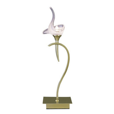 Luminosa Lighting Luminosa Viena Table Lamp 1 Light G9, Polished Brass - image 1