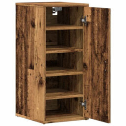 Berkfield Shoe Cabinet Old Wood 32X35X70 Cm Engineered Wood - thumbnail 5